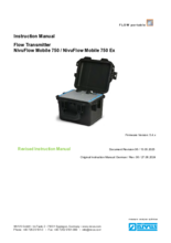 Instruction Manual | Flow Transmitter NivuFlow Mobile 750 / NivuFlow Mobile 750 Ex (Rev. 06)