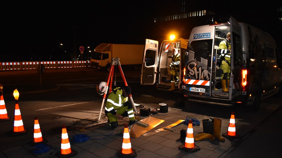 Verkehrssicher abgesperrt Verkehrssicher abgesperrt